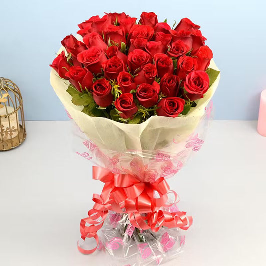 Red Roses Bunch - 36 Pcs
