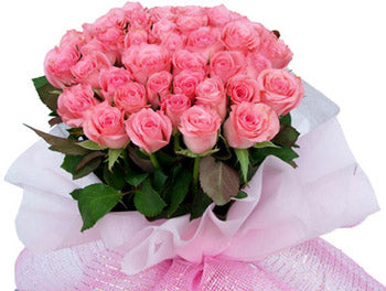 50 Pink Rose Bunch