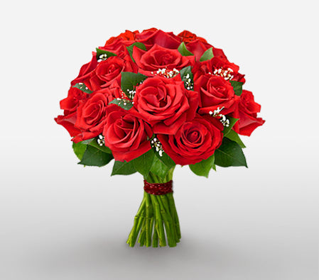 20 Red Rose Bunch Simple