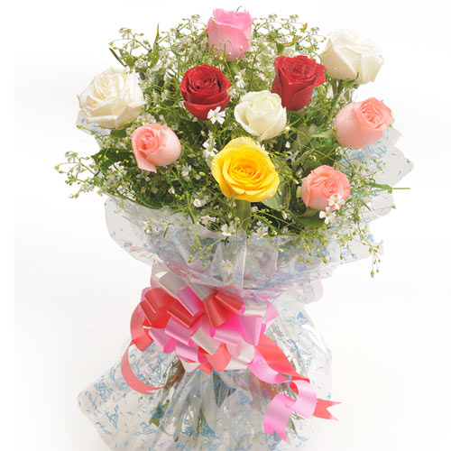 10 Mix Rose Bunch